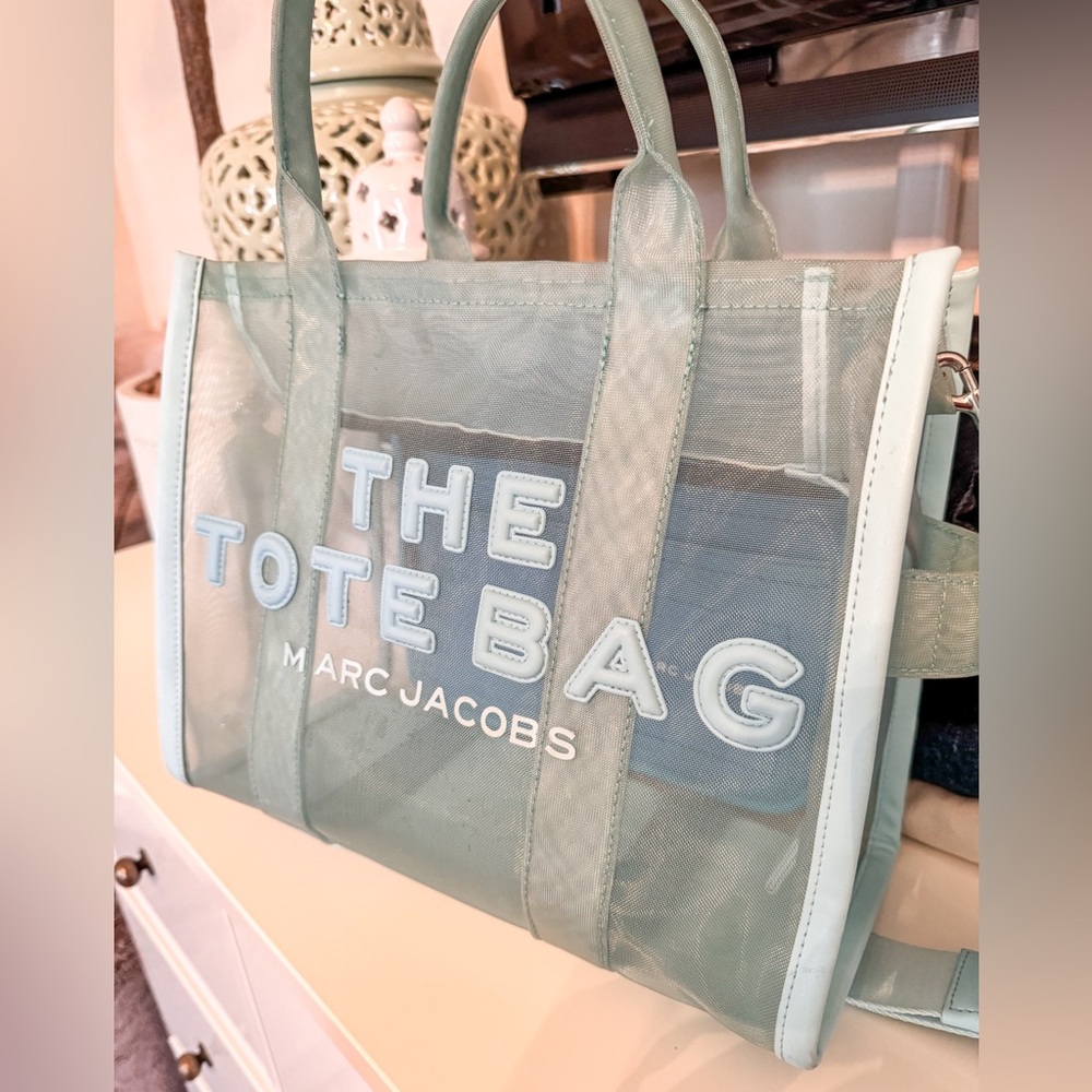 Steve Madden The Tote Bag Medium Blue Mesh